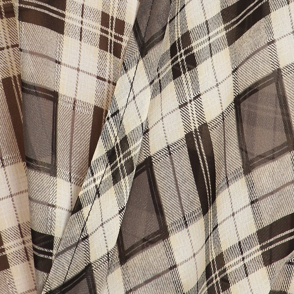 Lilian Plus Size Plaid Wrapped Tunic Top - Picture 7 of 7